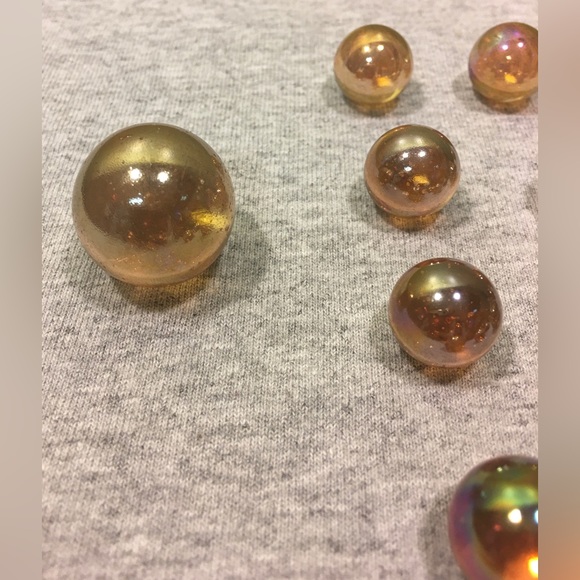 Lot of 13 Vintage Iridescent Marbles - Picture 12 of 12